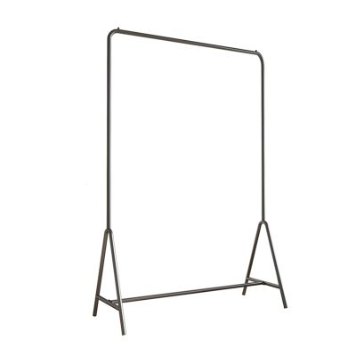 XINGLL Metal Coat Racks Modern, Single-Pole Load-Bearing Strong, Bedroom Office Cloakroom Hallway Entryway Storage Furniture, Three Colors (Color : Black, Size : 100cmx40cmx150cm)