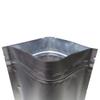 QQ Studio Pack of 100 Matte/Glossy Color Stand-Up Mylar Foil Resealable Zipper Pouches (3.9" x 5.9", Matte Silver) view 2