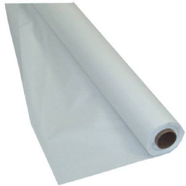 013019 40 in. x 100 ft. Plastic Table Roll, White