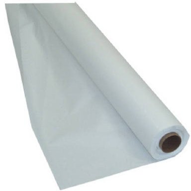 013019 40 in. x 100 ft. Plastic Table Roll, White