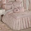 Touch of Class Romantic Princess Blush Oversized Jacquard Woven Scrollwork Bedspread Grande Cal King - Embroidered Luxury Regal Bedding - 24 Inch Drop - Polyester Satin view 1