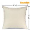 Decorative Square Throw Pillow Cover Cushion Pillowcase Robin Redbreast Drawing Wild Bird Paint On White Branch European Animals Wildlife Nature Objects Home Decor Decoration for Sofa 20x20 Inch view 2