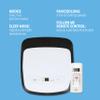 PerfectAire 2PORT10000A 10,000 BTU/7,000 SACC Compact Portable Air Conditioner with Full-Function Remote for Small to Medium Rooms, White, 115V - CEC view 4