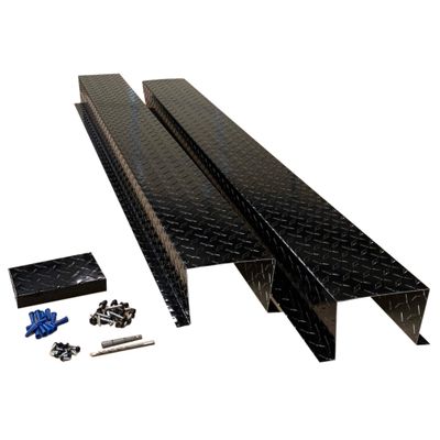 EAGLE 1 Metal Line Set Cover Kit for Mini Split and Central Air Conditioner & Heat Pump (Multiple Sizes and Colors) (6x6, Aluminum Diamond Plate - Black)