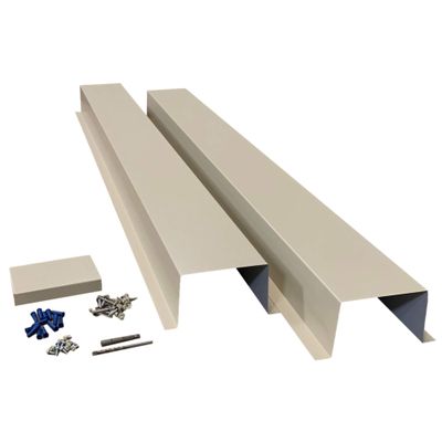 EAGLE 1 Metal Line Set Cover Kit for Mini Split and Central Air Conditioner & Heat Pump (Multiple Sizes and Colors) (4x4, Light Stone)