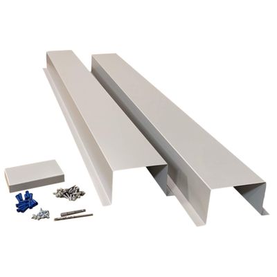 EAGLE 1 Metal Line Set Cover Kit for Mini Split and Central Air Conditioner & Heat Pump (Multiple Sizes and Colors) (4x4, Light Grey)