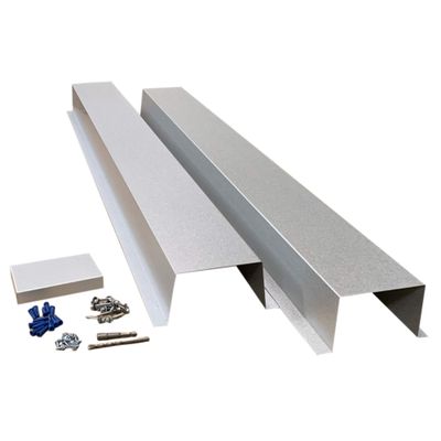 EAGLE 1 Metal Line Set Cover Kit for Mini Split and Central Air Conditioner & Heat Pump (Multiple Sizes and Colors) (4x4, Galvalume)