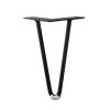 ZXCASDF Sofa Legs Solid Metal Furniture Legs Sofa Replacement Legs Perfect for Mid-Century Modern Great Hack for Sofa, Couch, Bed, Coffee Table,Black,18cm view 1