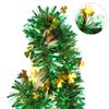 CCINEE 33FT St.Patrick's Day Tinsel Garland,Shamrock Clover Green Gold Metallic Garland for Irish Party Home Decoration view 2