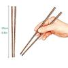 50-Pairs Wooden Chopsticks, Dishwasher Safe Chopstick,ReusableNatural Healthy, Chinese Classic Style for Kitchen, Dining Room, Gourmet, Noodles (9.8 Inch) view 2
