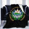 50"x40"-El Salvador Flag Throw Blanket Soft Cozy Warm Bed Blanket Microfiber Luxury Winter Blanket for Sofa Bedroom view 1