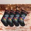 XIUCOO Custom Christmas Stockings with Name Personalized Xmas Festive Gift Decor 17.52 x 7.87 Inch Dinosaurs view 4