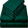 6 Piece Sheet Set 100% Giza Egyptian Cotton Sheets, Giza-Bed Sheet-Pillow, 1000-TC Long-Staple-Cotton, Sateen Weave Soft Silky Feel, Fits Mattress Upto 18" Deep Pocket- (King-Teal Blue) view 1