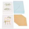 Papyrus Blank Wedding Thank You Cards with Envelopes, Floral (20-Count) view 2
