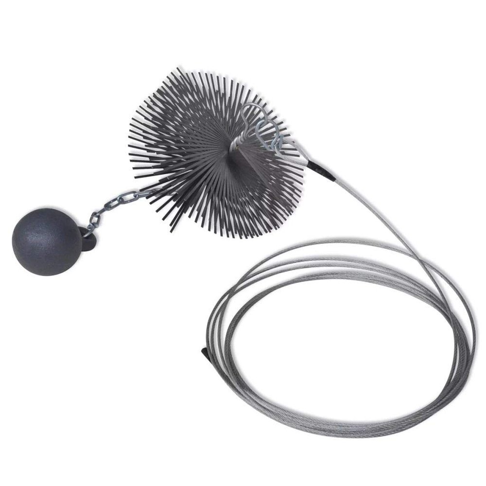 FAMIROSA Round Chimney Cleaning Brush 9.8 Diameter