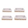 Cabilock Rustic Wicker Storage 4-pack Black Organizing for Desk Simulated Rattan Craftsmanship view 1