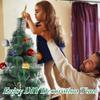 LONABR 8ft Green Spruce Hinged Artificial Full Christmas Tree Premium Xmas Tree with 460 PVC Branch Tips and Foldable Base for Festive Holiday Dcor,Easy Assembly view 4