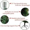LONABR 6ft Green Spruce Hinged Artificial Christmas Tree Premium Xmas Tree with 212 PVC Branch Tips and Foldable Base for Festive Holiday Dcor,Easy Assembly view 3