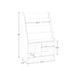 RiverRidge Kids Bookshelf & Toy Storage Organizer with 4 Book Racks, 2 Cubbies - Versatile Toy Organizer for Bedroom or Playroom Book Nook Toy Tidy view 3