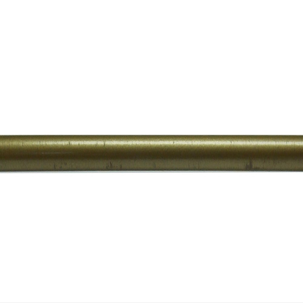 3/8" Solid Steel Rod with Antique Brass Finish - 48" Length - Cut to Size