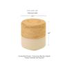 REDEARTH  Cylindrical Pouf Foot Stool Ottoman - Jute Braided Accent Sitting Footrest for The Living Room, Bedroom, Nursery, Patio, Lounge & Other Rooms in The Home (14.5X14.5X16; Natural Ivory) view 3