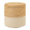 REDEARTH  Cylindrical Pouf Foot Stool Ottoman - Jute Braided Accent Sitting Footrest for The Living Room, Bedroom, Nursery, Patio, Lounge & Other Rooms in The Home (14.5X14.5X16; Natural Ivory) view 4