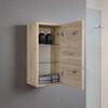 Mama Store Athena Reversible Single Wall Unit with push and pull opening system, Laminate, Natural Oak L. 30 X D. 22 X H. 71 Cm view 3