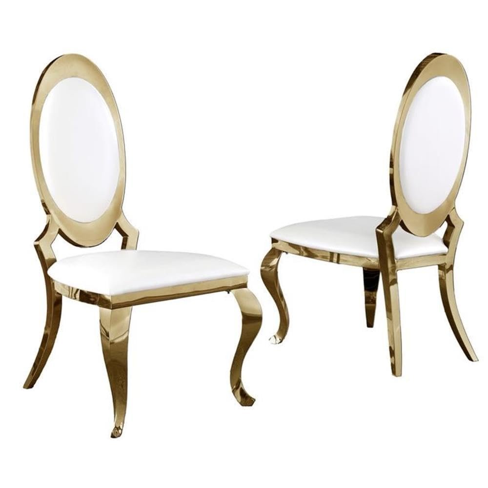 Furniture SC187 Dining Chairs, White