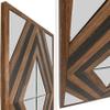 AFD Home Contemporary Aspen Double Diamond Multi Tone 72 Inch Mounted Mirror view 4