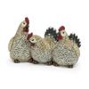 Abbott Collection Rooster Trio - Beige & Black (11" Long) view 1
