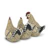 Abbott Collection Rooster Trio - Beige & Black (11" Long) view 2