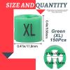 Swpeet 150Pcs Green Plastic Clothes Hanger Size Markers Assortment Kit, XL view 2