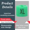 Swpeet 150Pcs Green Plastic Clothes Hanger Size Markers Assortment Kit, XL view 3