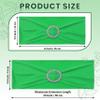 Pack of 125 Spandex Chair Sashes for Wedding Party & Event Light Green view 2