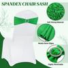 Pack of 125 Spandex Chair Sashes for Wedding Party & Event Light Green view 3