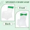 Pack of 125 Spandex Chair Sashes for Wedding Party & Event Light Green view 4