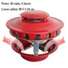 Chimney Smoke Evacuator, Chimney electric smoke extractor, Rooftop Inducer Fans, roof induced draft fan, Chimney vacuum cleaner,Red 80 watts 4 leaves view 2