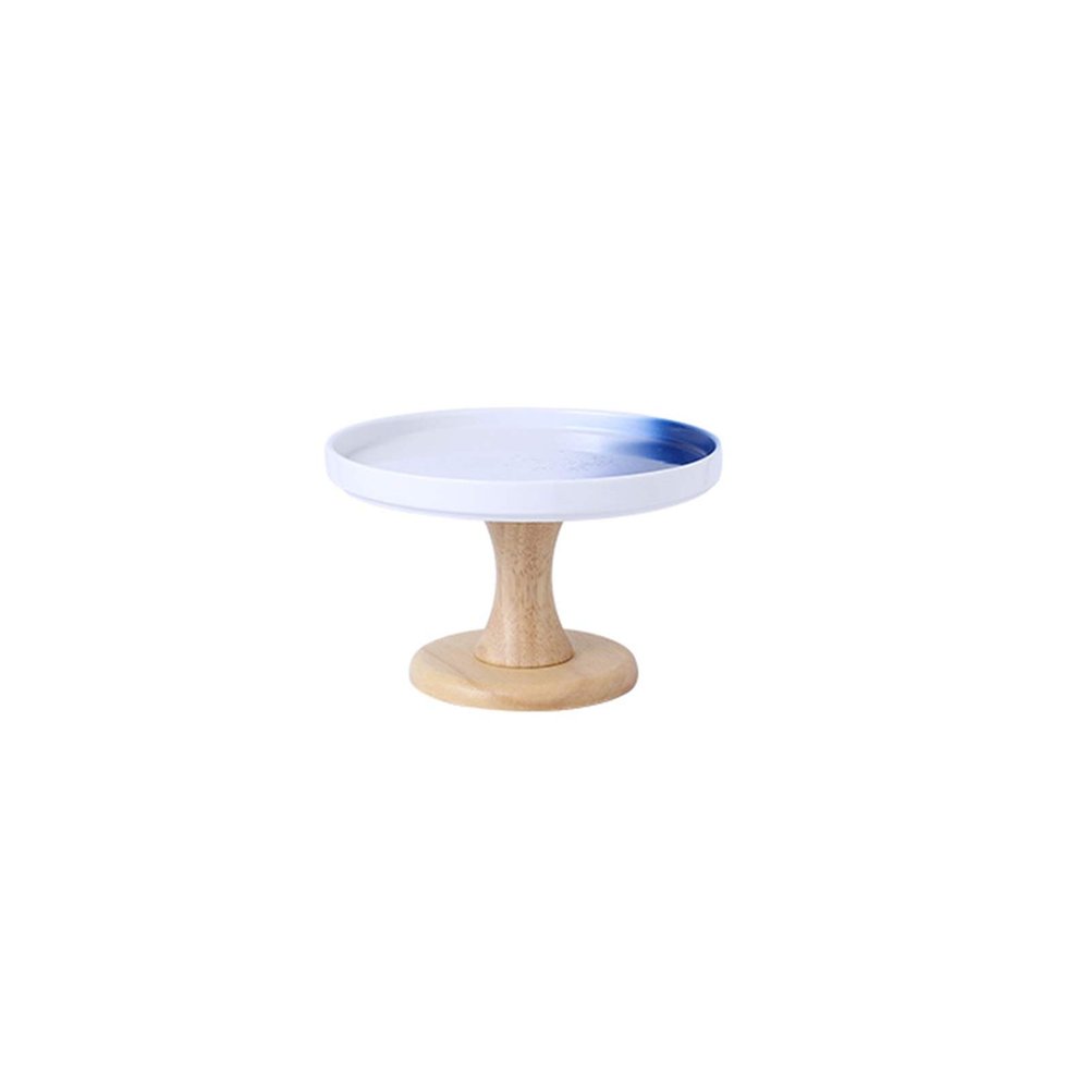 Afternoon Tea Snack Stand, Perfect Display Of Pastry Bread Cake Stand Snack Tasting Plate Food Server Dessert Table (Size : 19.8cm)