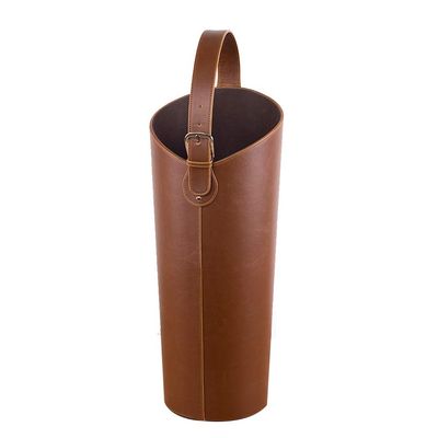 Umbrella stand Modern, Indoor Umbrella Holder for Entrance Floor Standing Leather Round Umbrella Bucket for Home and Office Lightweight Umbrella Holder Rack