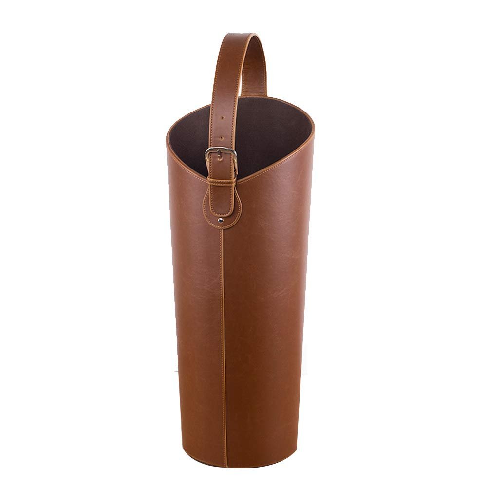 Umbrella stand Modern, Indoor Umbrella Holder for Entrance Floor Standing Leather Round Umbrella Bucket for Home and Office Lightweight Umbrella Holder Rack