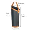 Umbrella stand Modern, Indoor Umbrella Holder for Entrance Floor Standing Leather Round Umbrella Bucket for Home and Office Lightweight Umbrella Holder Rack view 2