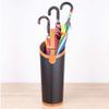 Umbrella stand Modern, Indoor Umbrella Holder for Entrance Floor Standing Leather Round Umbrella Bucket for Home and Office Lightweight Umbrella Holder Rack view 3