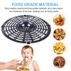Air Fryer Replacement Parts, Round Grill Plate Crisper Plate for 3.7 QT Non-Stick Coating Air Fryer Accessories Rack Compatible with Gowise Chefman Dash Power, Dishwasher Safe view 4
