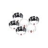 Sumeet Stainless Steel Apple Shape Heavy Gauge Small Dessert Plates with Mirror Finish -12.8Cm Dia - Set of 6Pcs view 1
