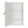 34 x 15 x 53 cm (L x W x H) Bathroom Cabinet, Single Door Wall Mounted Medicine Cabinet with Mirror view 4