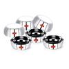 Sumeet Stainless Steel Apple Shape Heavy Gauge Mini Dessert Plates with Mirror Finish -10Cm Dia- Set of 6 Pcs view 3