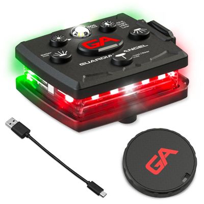 Guardian Angel Micro Safety Light - Red Front & Green Rear