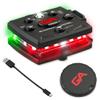 Guardian Angel Micro Safety Light - Red Front & Green Rear view 1