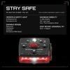 Guardian Angel Micro Safety Light - Red Front & Green Rear view 2