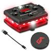 Guardian Angel Micro Series Safety Light, Beacon Device (Red Front & Red Rear) | Rechargeable, Magnetic & Hands-Free Wearable LED Light for Dog Walking, Cycling, Camping, Boating & Kayaking view 1